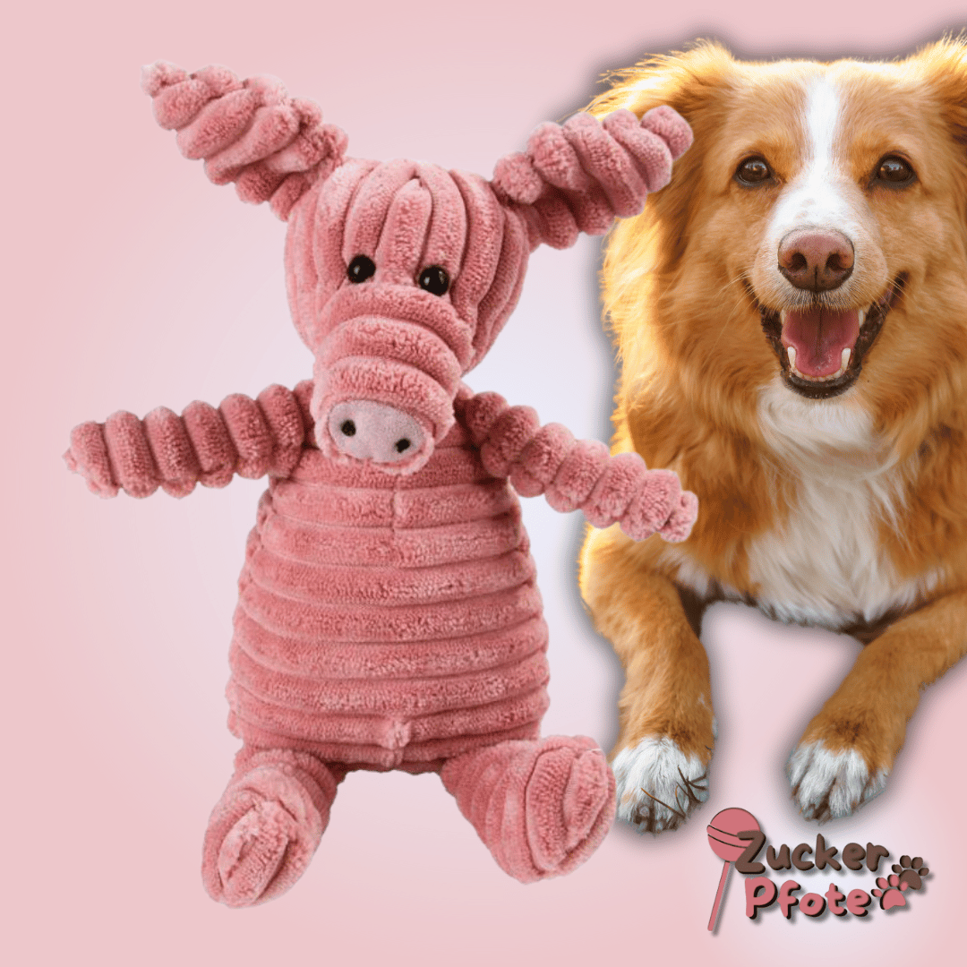 FluffyFriend Hundespielzeug – Kuscheliges Plüschtier zum Werfen, Zerren & Kuscheln