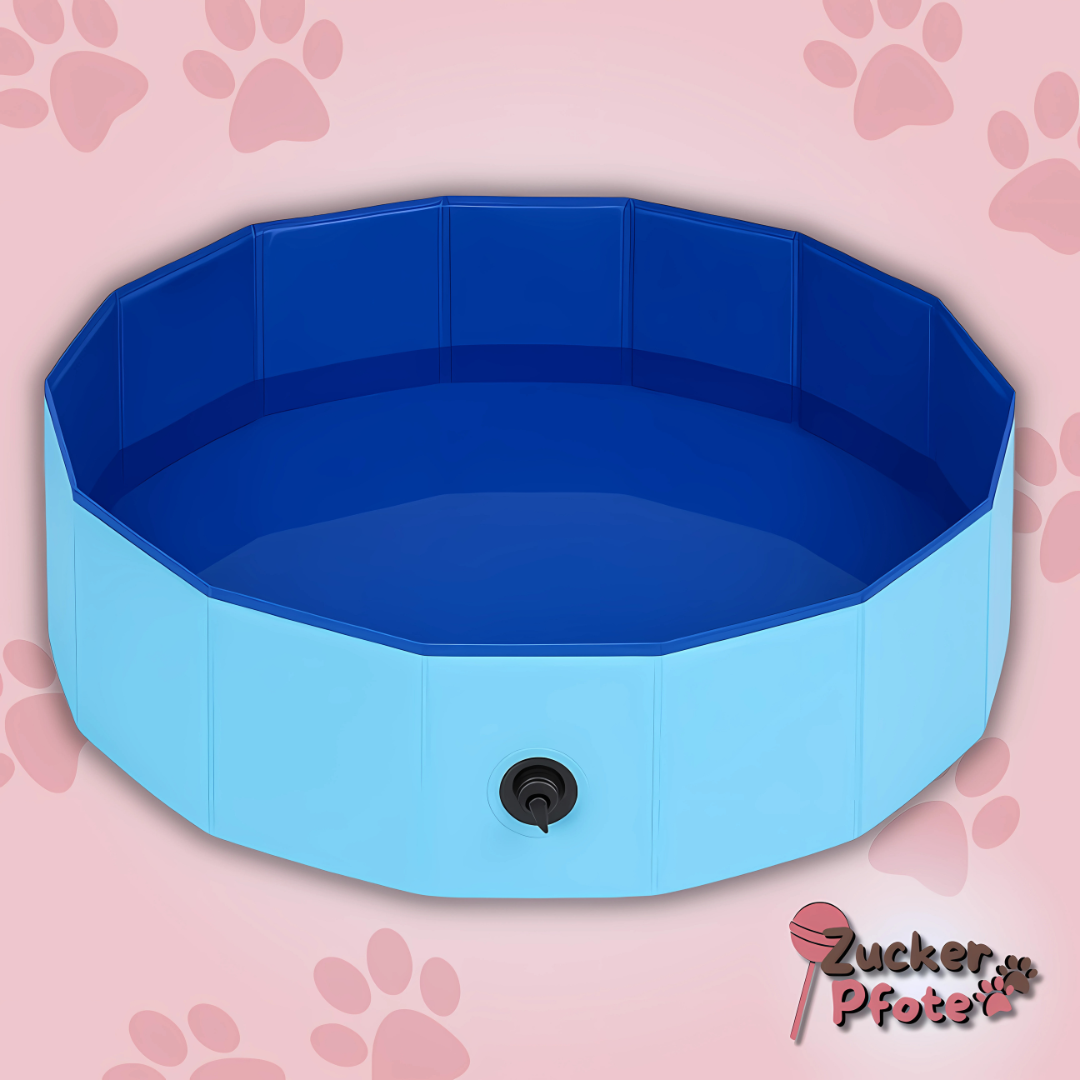 PawPool – Faltbarer Hundepool mit Ablassventil – 3 Größen für kleine & große Hunde