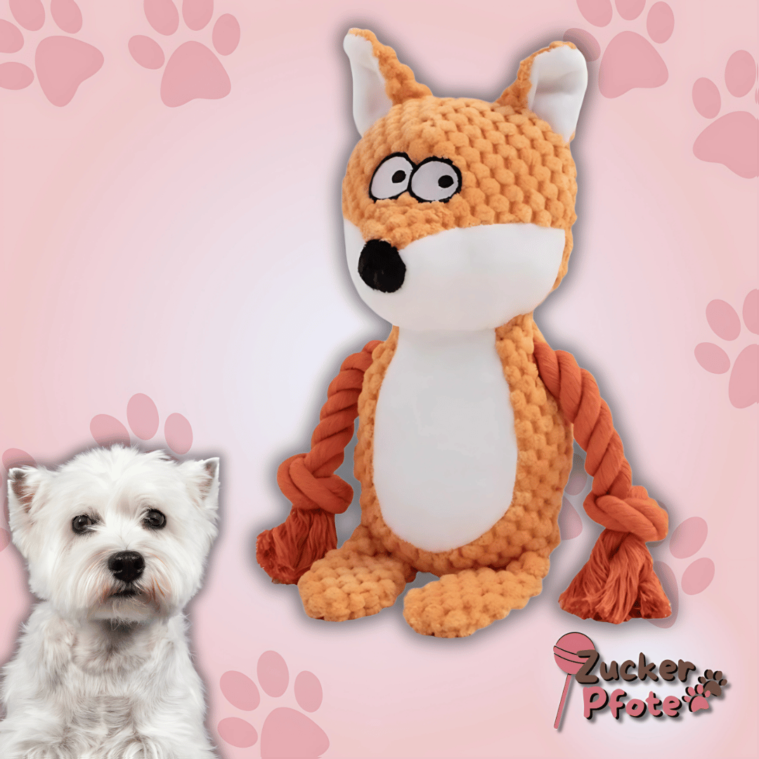 PawPlush - Plüsch Hundespielzeug mit Quietscher