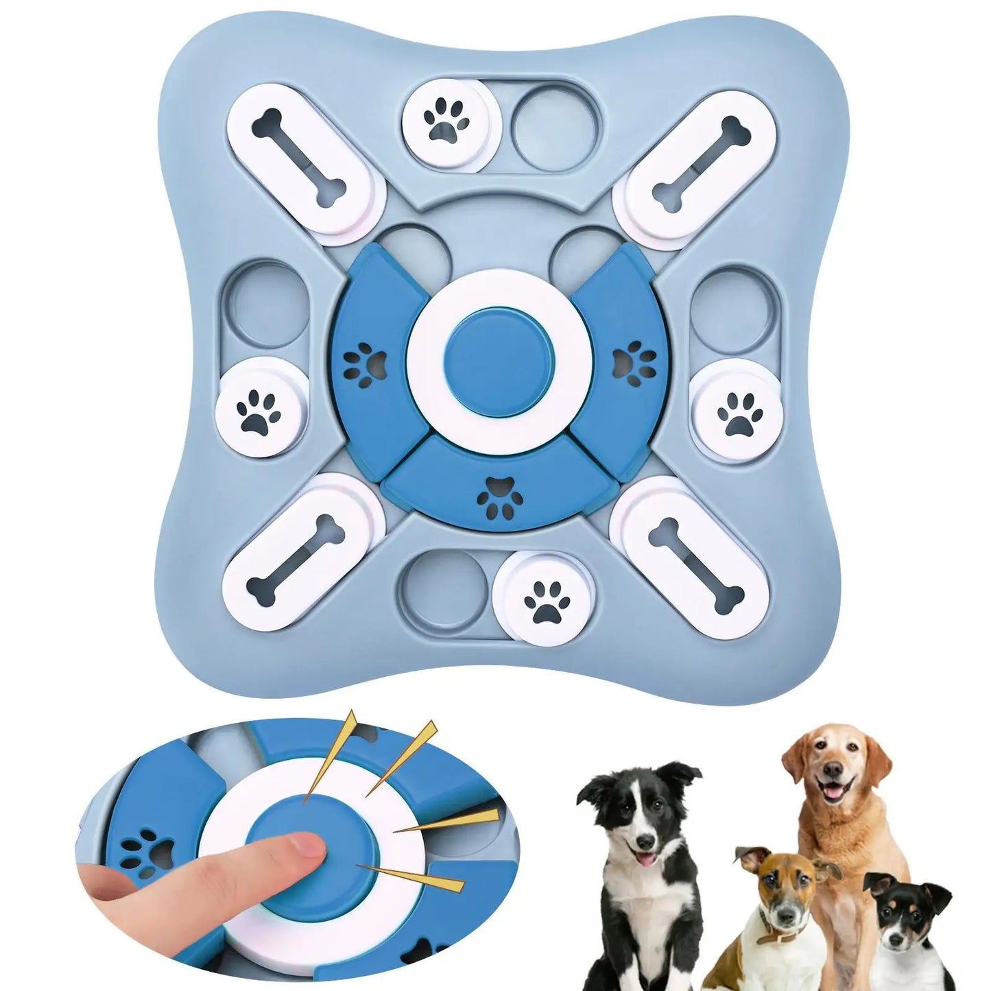 PawGenius Intelligenzspielzeug – Interaktiver Futterspender für Hunde & Katzen
