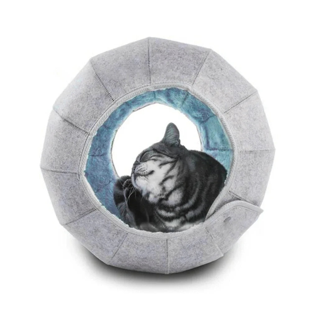LunaPod 3-in-1 Katzenhöhle – Höhle, Matte & Bett in einem