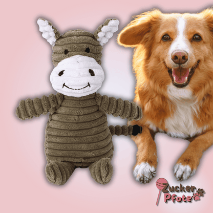 FluffyFriend Hundespielzeug – Kuscheliges Plüschtier zum Werfen, Zerren & Kuscheln