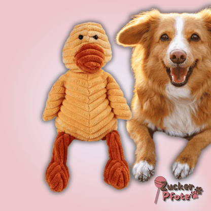 FluffyFriend Hundespielzeug – Kuscheliges Plüschtier zum Werfen, Zerren & Kuscheln