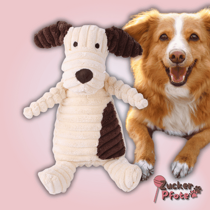 FluffyFriend Hundespielzeug – Kuscheliges Plüschtier zum Werfen, Zerren & Kuscheln
