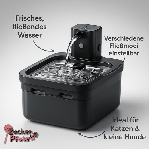 HydroCat Katzentrinkbrunnen – Fließender Wasserbrunnen für Katzen & kleine Hunde