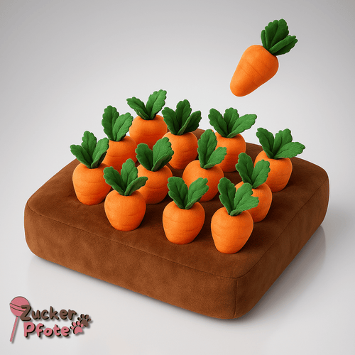CarrotLand Schnüffelteppich – Intelligenzspielzeug für Hunde mit Karotten-Design