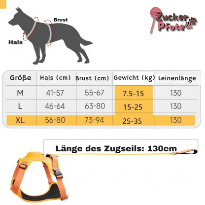 Click’n’Go Anti-Zug Hundegeschirr – 2-in-1 Geschirr für kleine & große Hunde