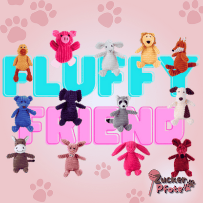 FluffyFriend Hundespielzeug – Kuscheliges Plüschtier zum Werfen, Zerren & Kuscheln